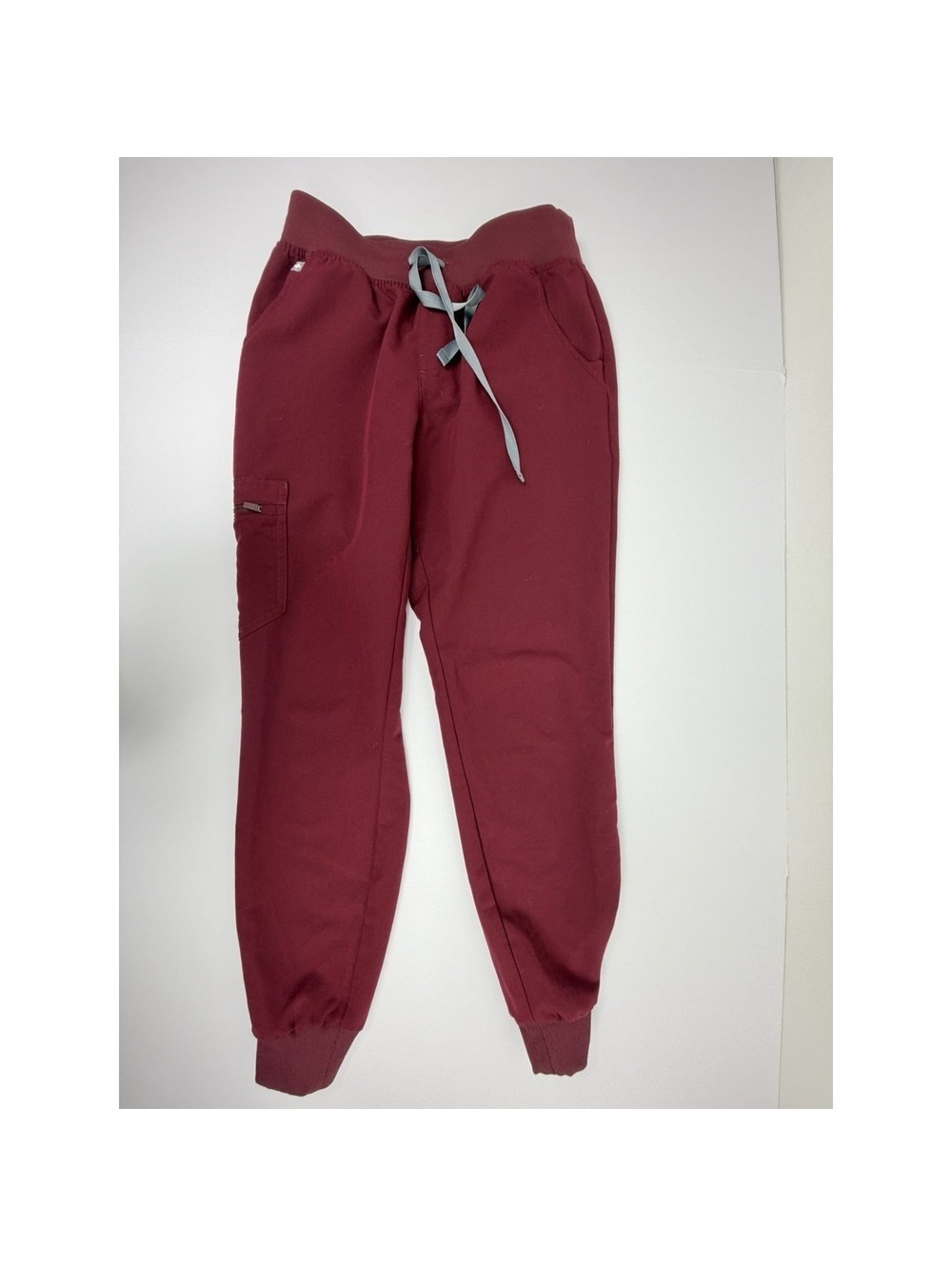 FIGS Zamora Jogger Scrub Pants Women's XS Burgundy Red